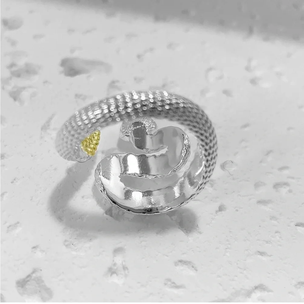 S925 Sterling Silver Snake Ring